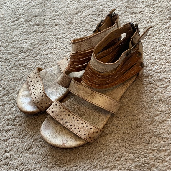 Bed Stu Shoes - Bedstu Rustic Studded Ankle Strap Sandals